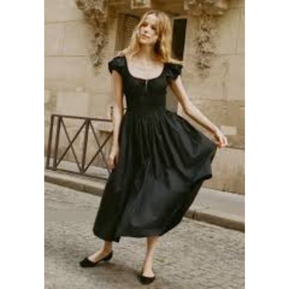 DÔEN Quinn Dress Black Small NWT - Picture 4 of 9